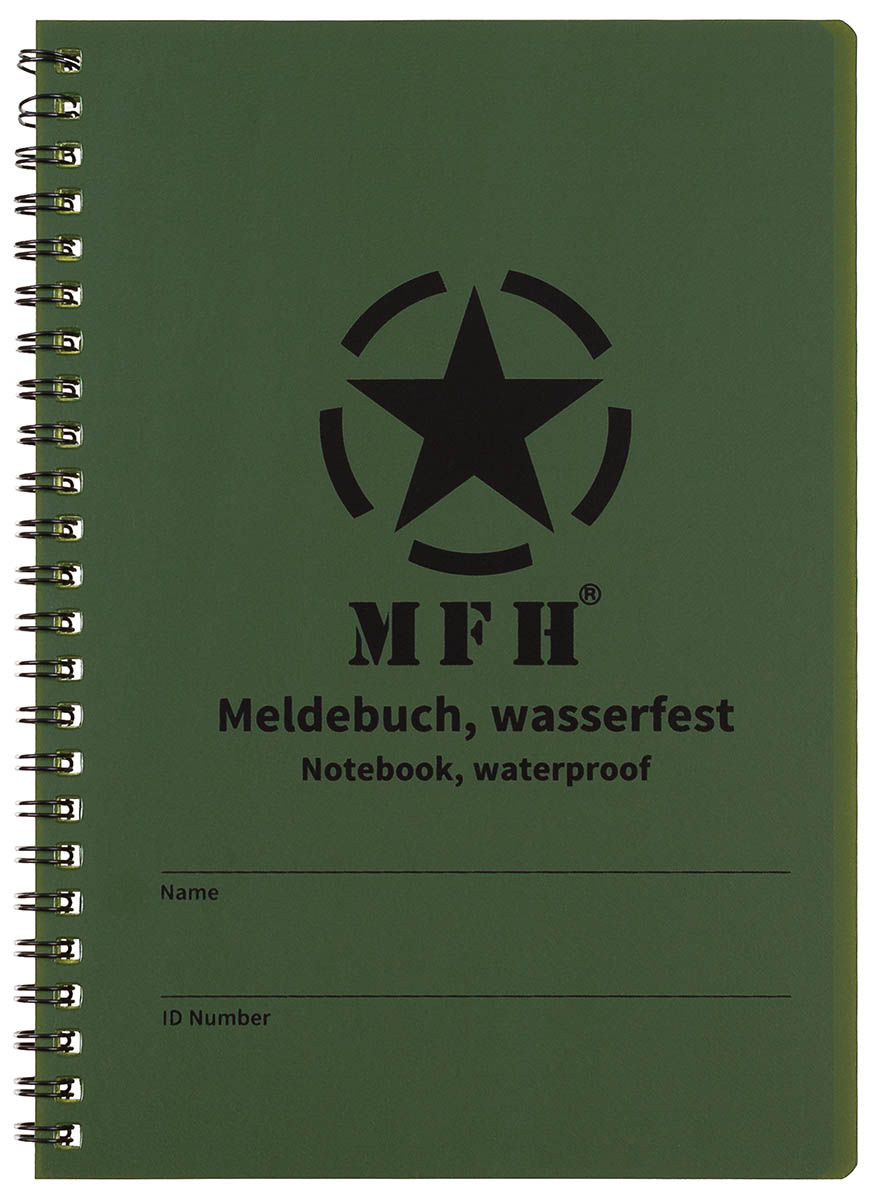 Artikelbild 1 des Artikels “Meldebuch, wasserfest, Spiralbindung “