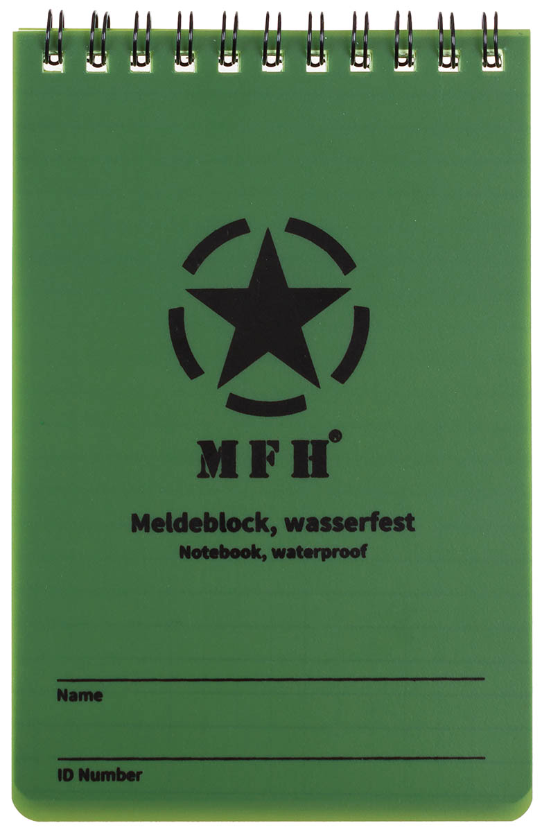 Artikelbild 1 des Artikels “Meldeblock, wasserfest, groß, Spiralbindung, 10 x 15 cm “