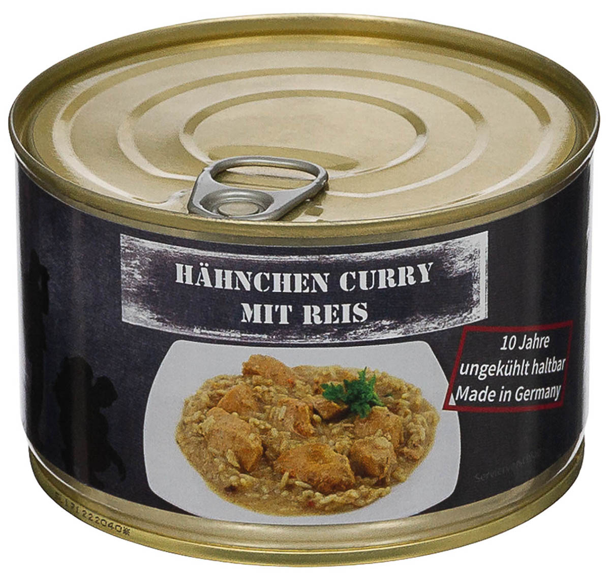 Artikelbild 1 des Artikels “Hähnchen Curry mit Reis, Vollkonserve, 400 g, 7% Mwst. “