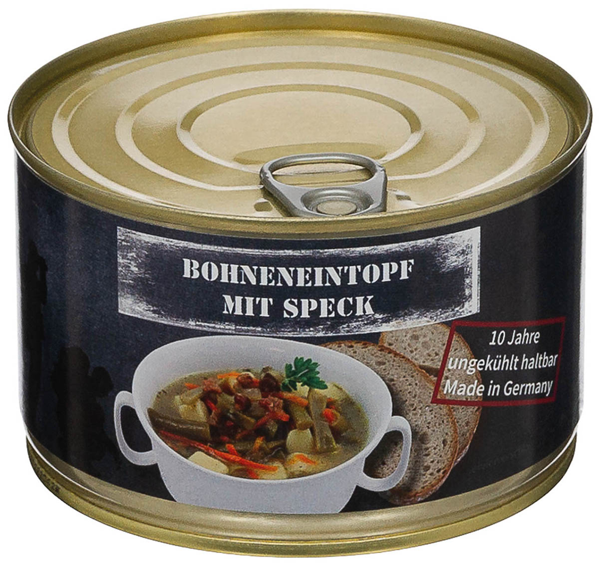 Artikelbild 1 des Artikels “Bohneneintopf mit Speck, Vollkonserve, 400 g, 7% Mwst. “