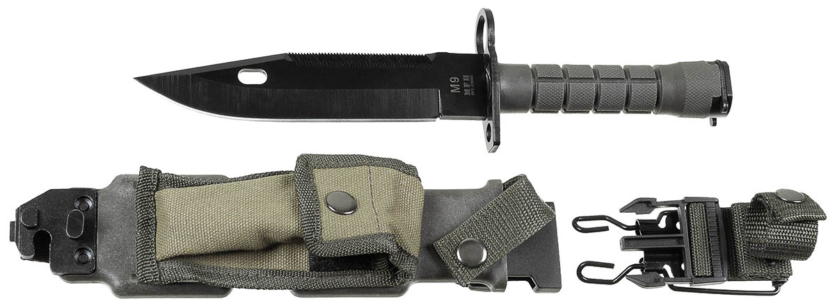 Artikelbild 1 des Artikels “Bajonett, M9, oliv, Kunststoffgriff, Scheide “