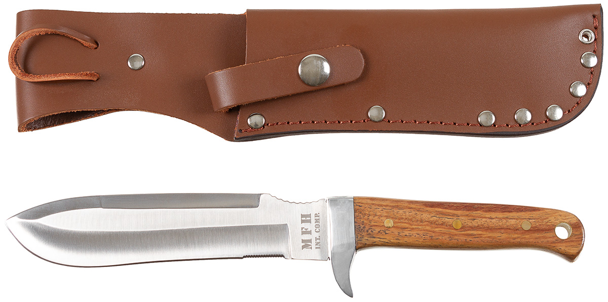 Artikelbild 1 des Artikels “BW Fallschirmspringermesser, Holzgriff, Scheide “