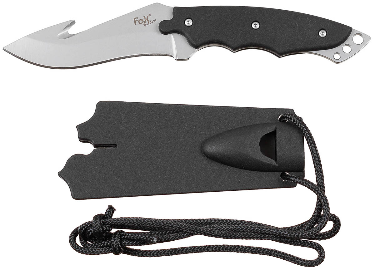 Artikelbild 1 des Artikels “Messer, gebogene Klinge, Kunststoffgriff, Scheide “