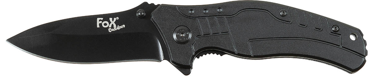 Artikelbild 1 des Artikels “Klappmesser, Einhand, schwarz, Metallgriff “