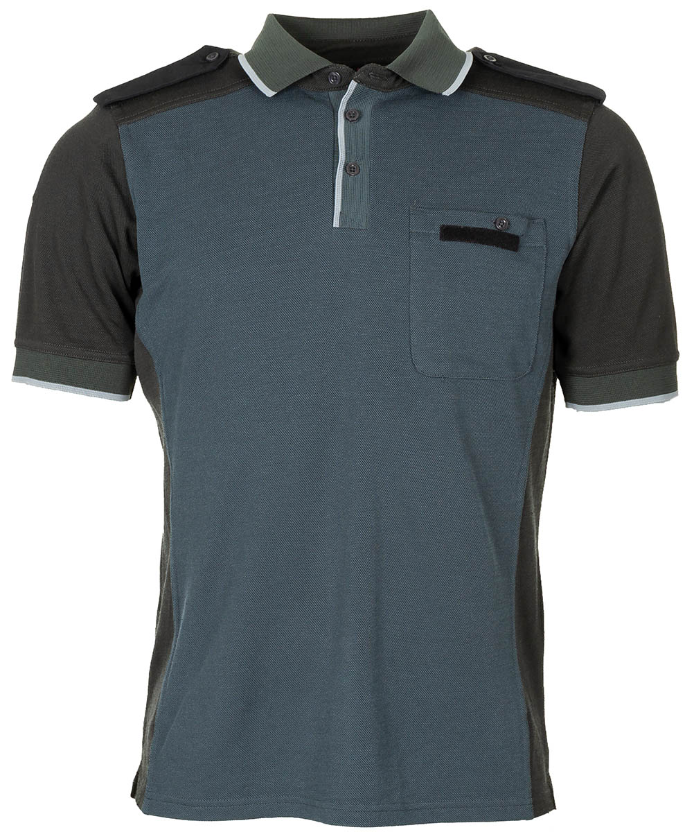 Artikelbild 1 des Artikels “Brit. Poloshirt, blau/grau, gebr. “