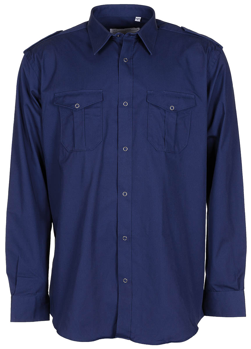Artikelbild 1 des Artikels “Holl. Diensthemd, dunkelblau, langarm, gebr. “