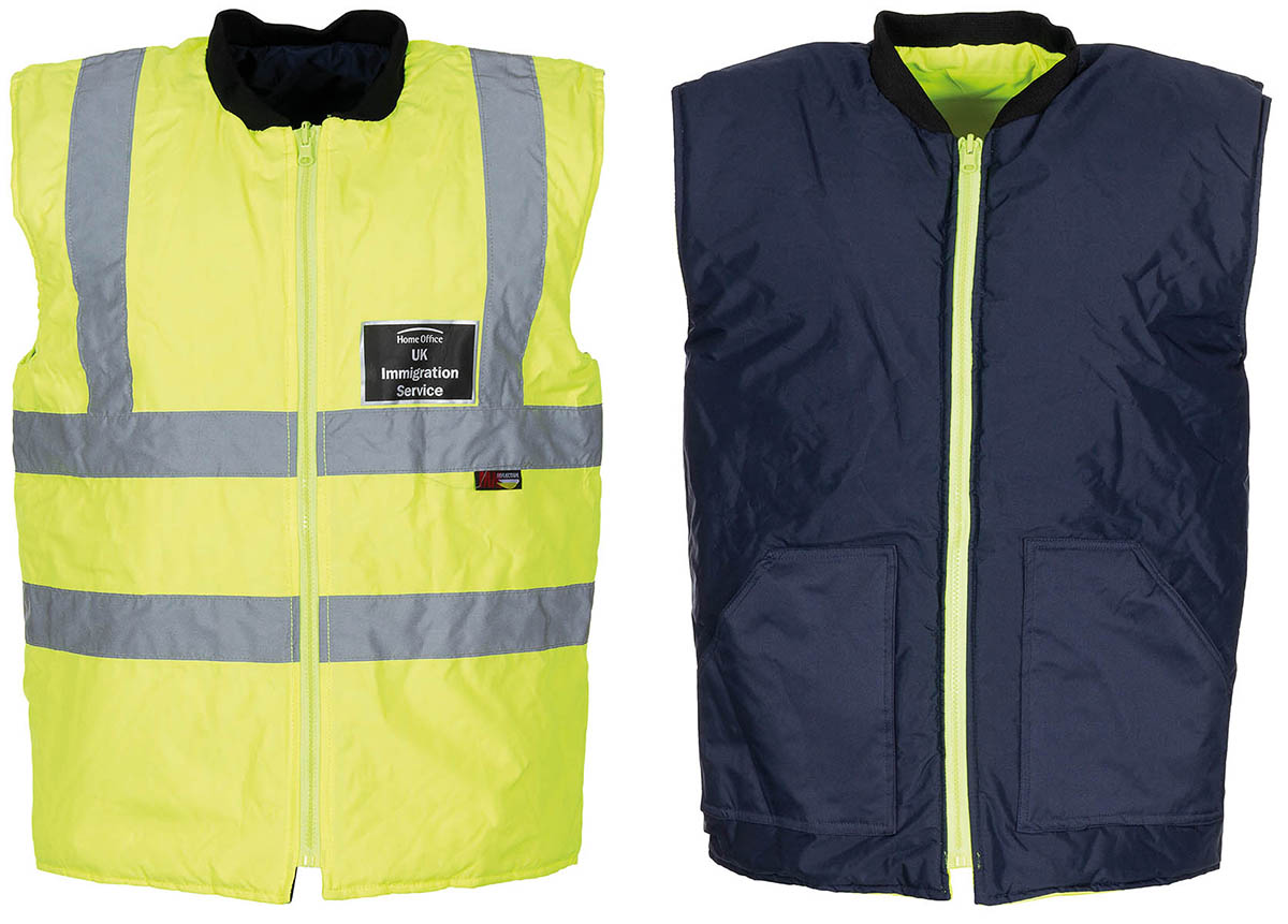 Artikelbild 1 des Artikels “Brit. Signalweste, wendbar, gelb/blau, gebr. “