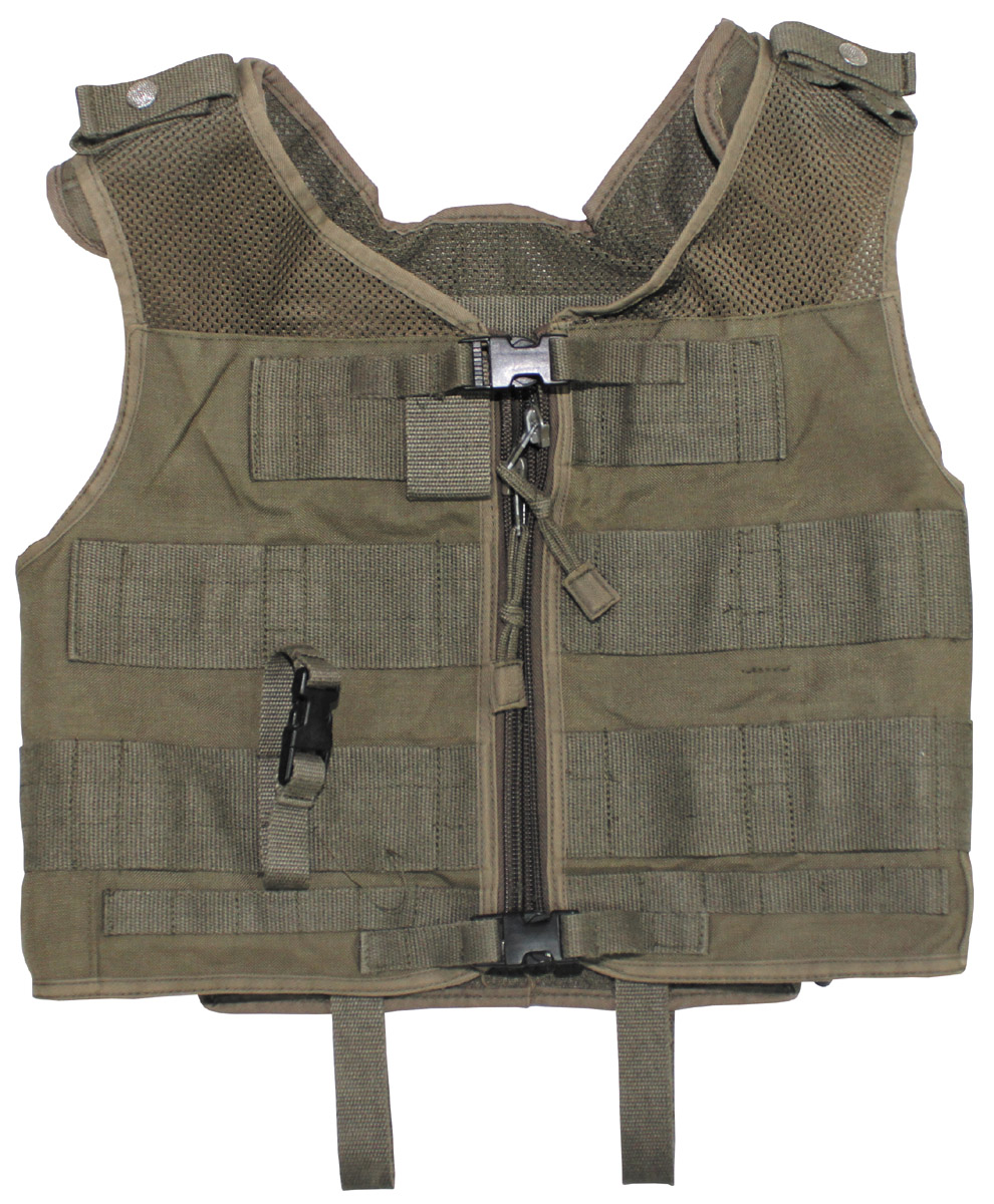 Product image 1 of the product “AT Vest, tactical, OD green, used ”