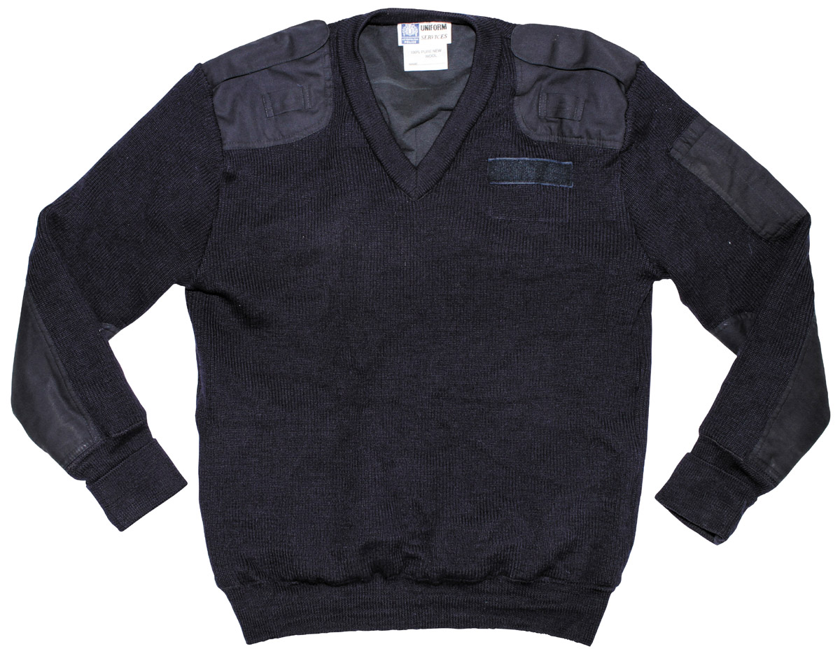 Artikelbild 1 des Artikels “Brit. Pullover, blau, Polizei, gefüttert, V-Ausschnitt, gebr. “