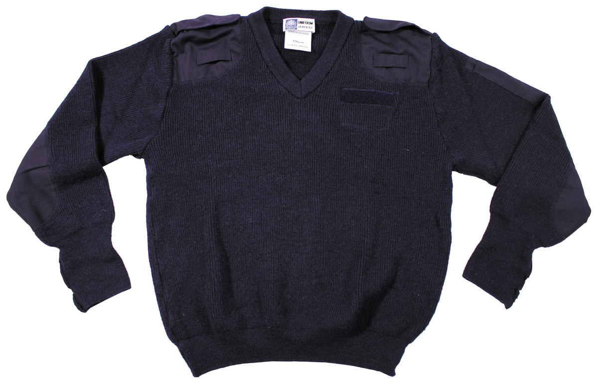 Artikelbild 1 des Artikels “Brit. Pullover, blau, Polizei, V-Ausschnitt, neuw. “
