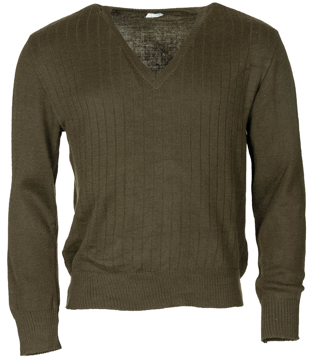 Artikelbild 1 des Artikels “CZ/SK Pullover, M 85, oliv, V-Ausschnitt, gebr. “
