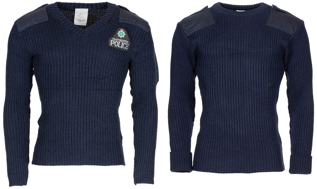 Artikelbild 1 des Artikels “Brit. Kommando Pullover, Wolle, blau, gebr. “