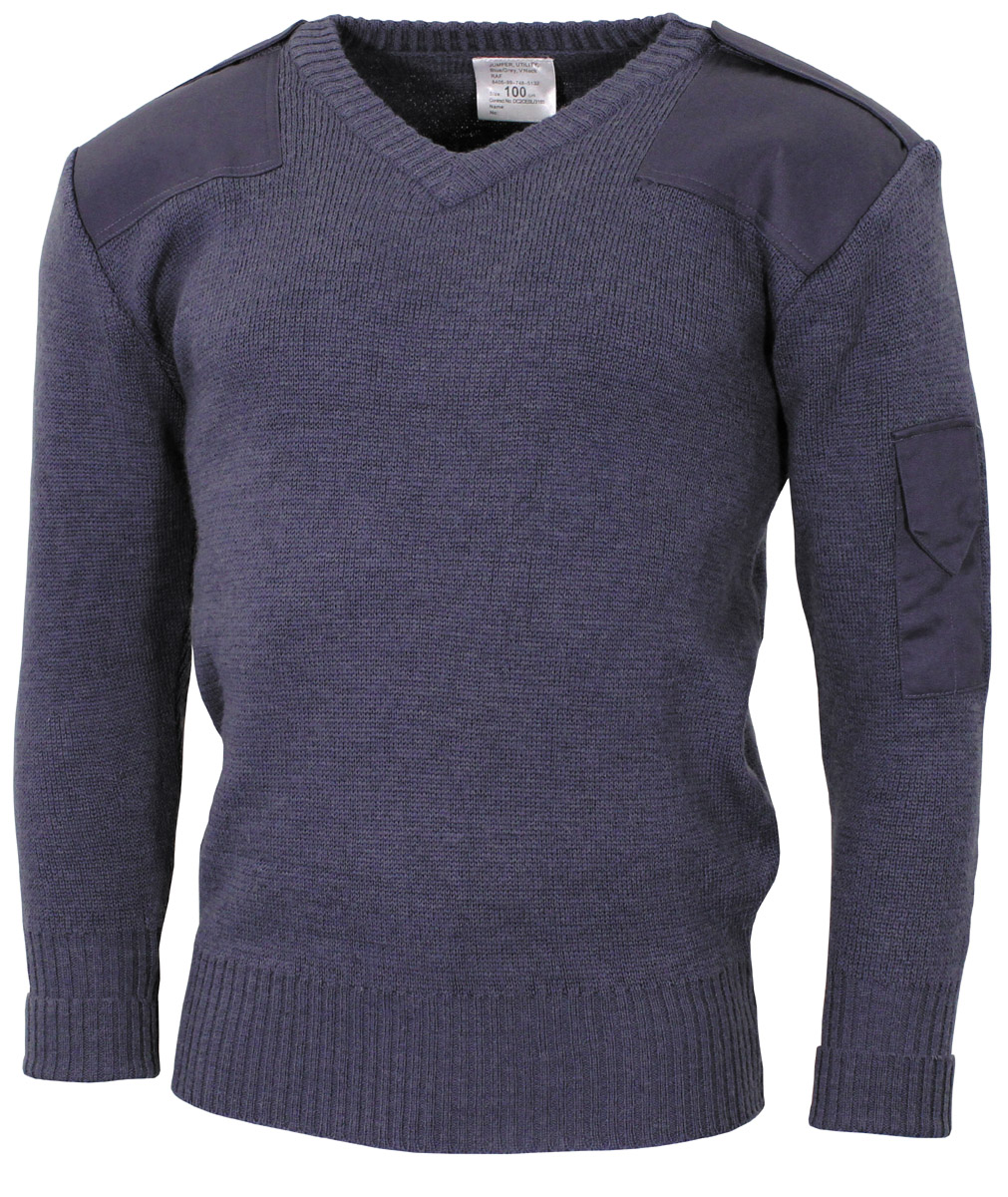 Artikelbild 1 des Artikels “Brit. Pullover, V-Ausschnitt, blau/grau, neuw. “