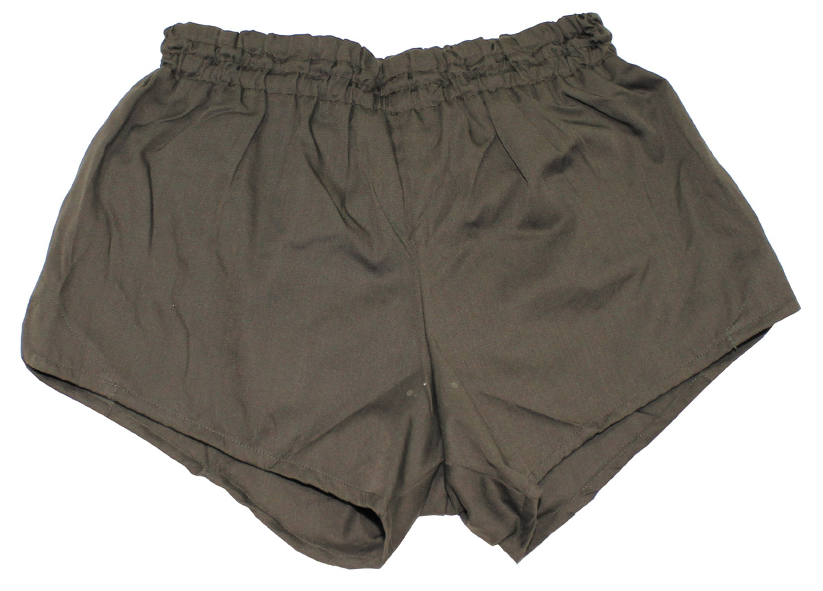 Image 1 de l'article AT Short sportif, avec short intér., olive, comme neuf 