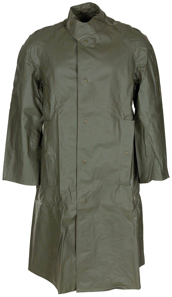 Artikelbild 1 des Artikels “Schwed. Regenmantel, oliv, neuw., mit Lagerspuren “