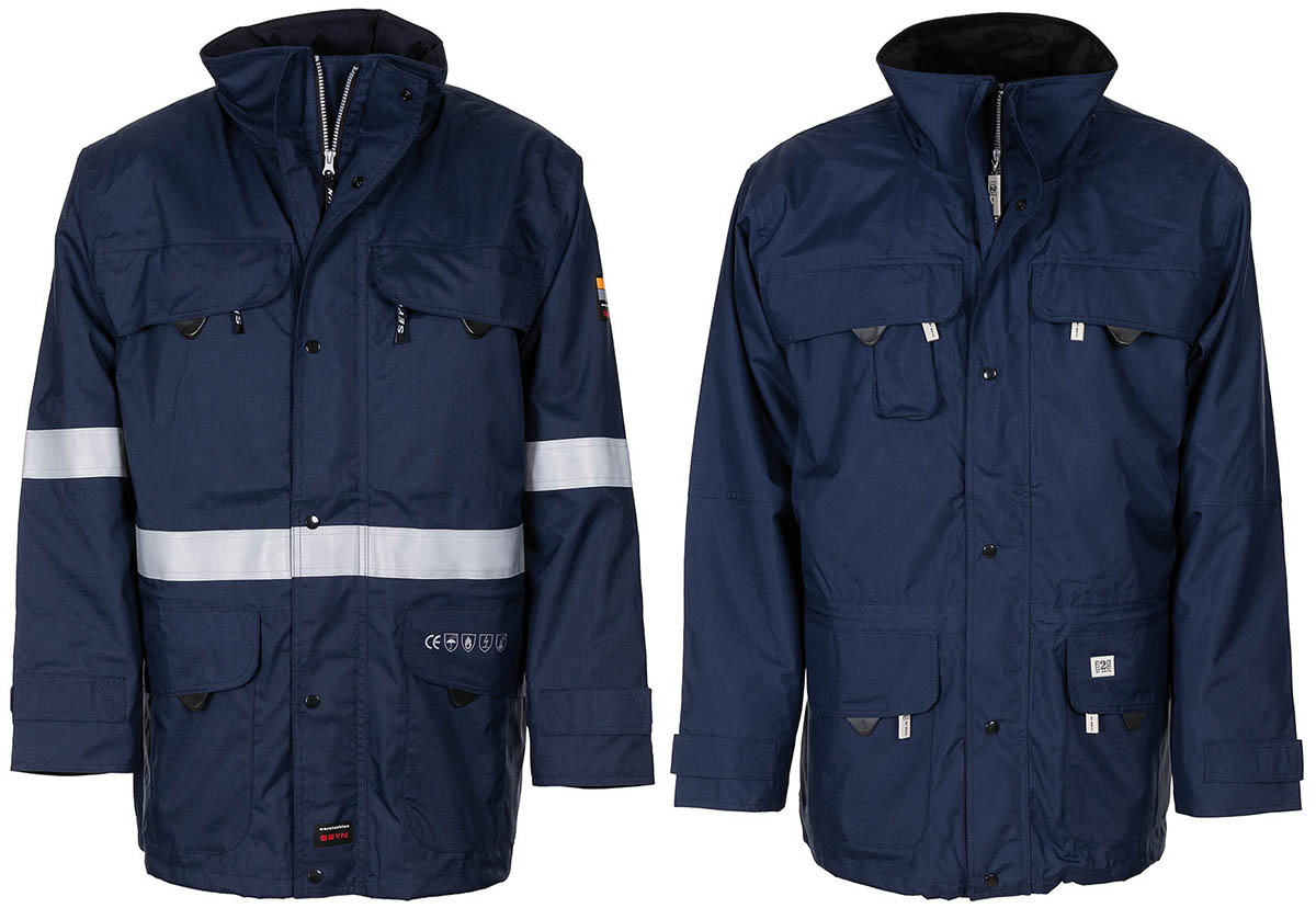 Artikelbild 1 des Artikels “Belg. Nässeschutzjacke, flammhemmend, blau, neuw. “