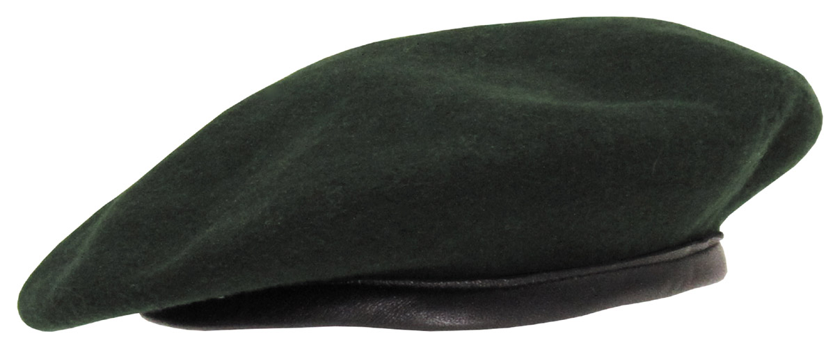 Artikelbild 1 des Artikels “Brit. Barett, dunkelgrün, gebr. “