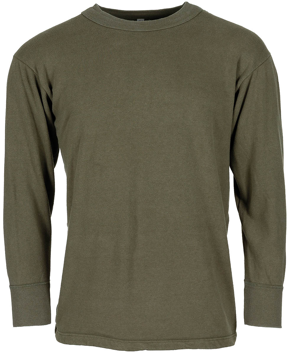 Product image 1 of the product “BW undershirt, plush, OD green, used ”