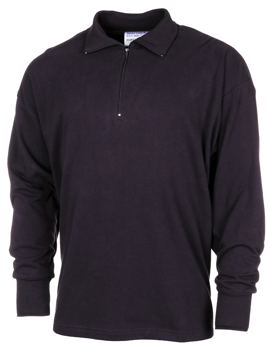 Artikelbild 1 des Artikels “Holl. Rollkragenhemd, Plüsch, blau, mit RV, gebr. “