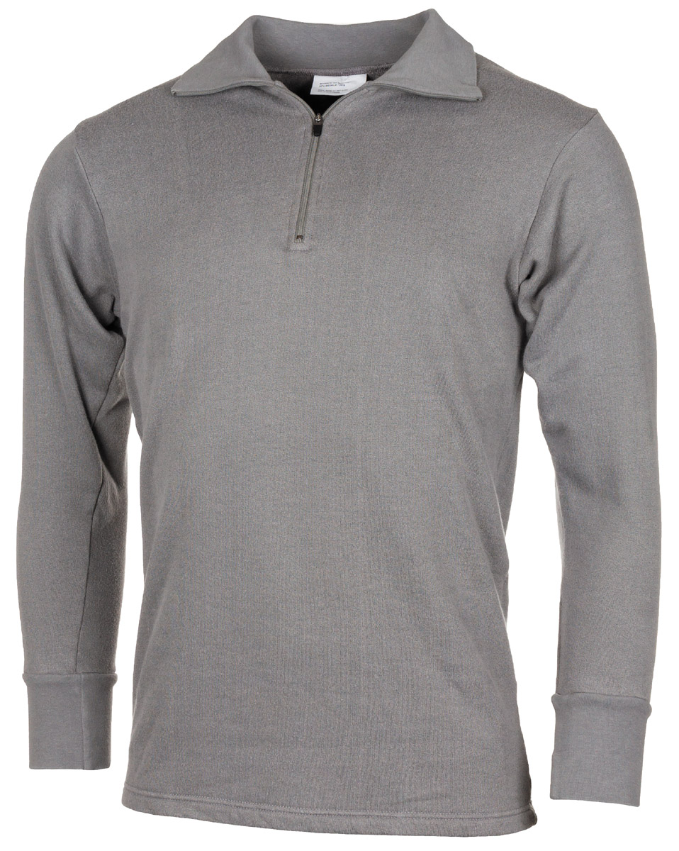 Artikelbild 1 des Artikels “Holl. Rollkragenhemd, Plüsch, grau, mit RV, gebr. “