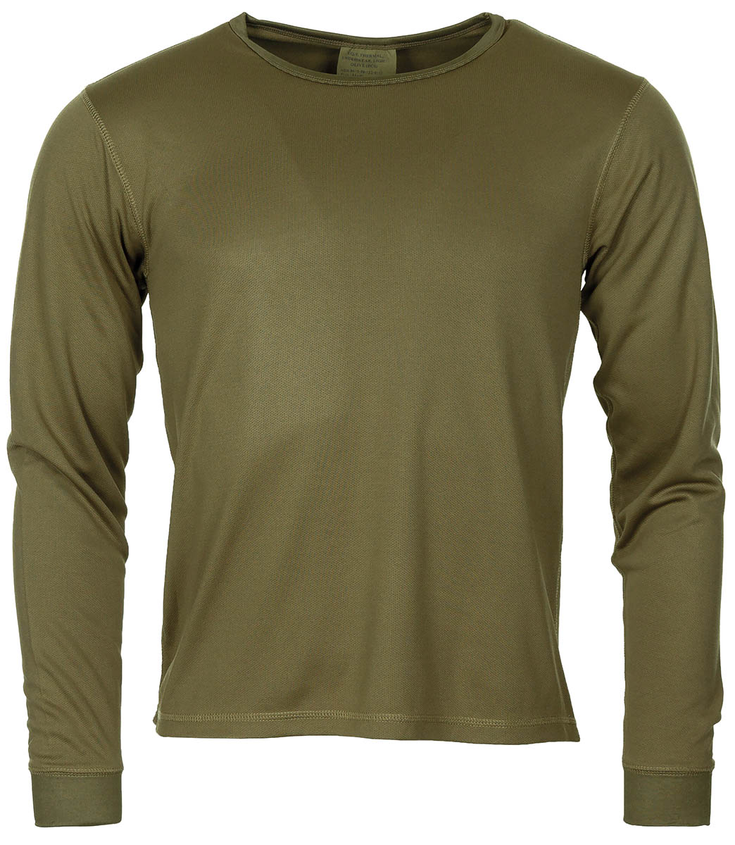 Artikelbild 1 des Artikels “Brit. Thermo-Unterhemd, LIGHT-OLIV, langarm, gebr. “