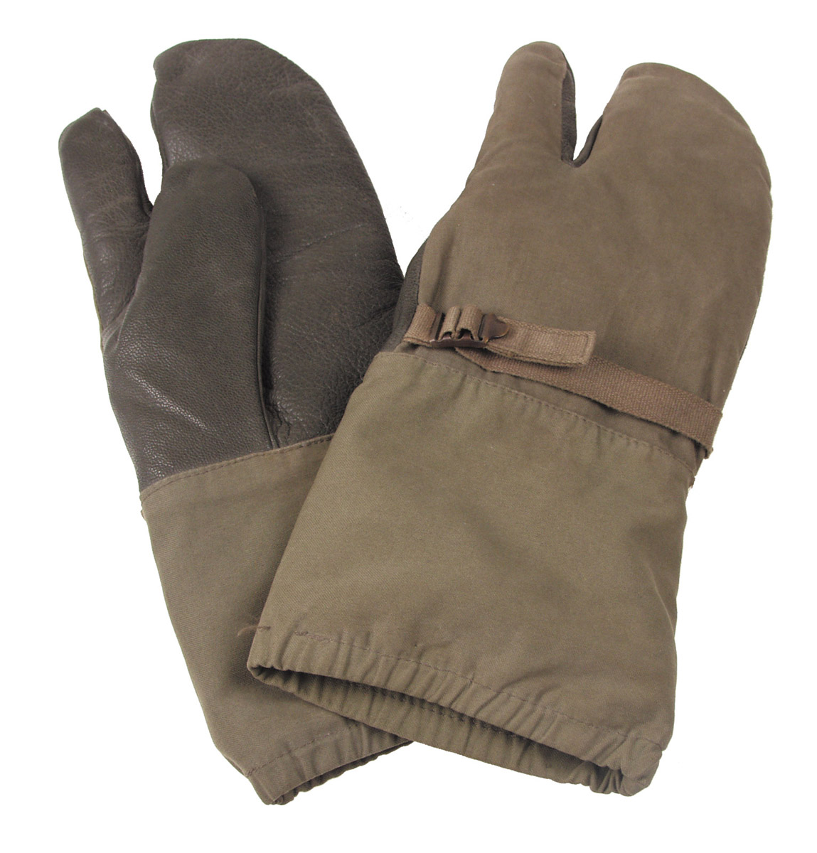 Artikelbild 1 des Artikels “BW Überhandschuhe, 3 Finger, mit Plüschfutter, oliv, gebr. “