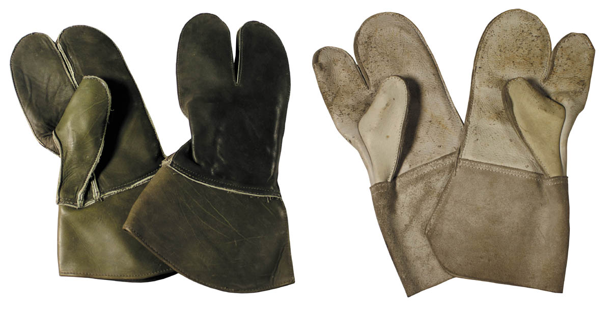 Artikelbild 1 des Artikels “BW Lederhandschuhe, 3 Finger mit Stulpe, gebr. “