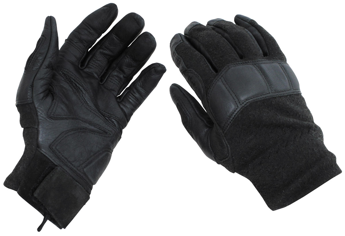 Artikelbild 1 des Artikels “Österr. Fingerhandschuhe, Leder/Nomex, schwarz, gebr. “