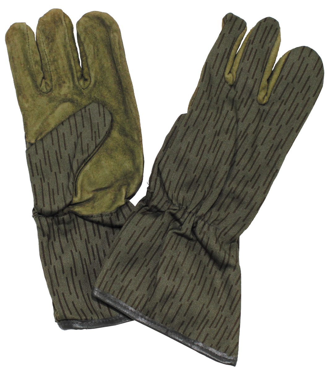 Artikelbild 1 des Artikels “NVA Handschuhe, 4 Finger, strichtarn, neuwertig “