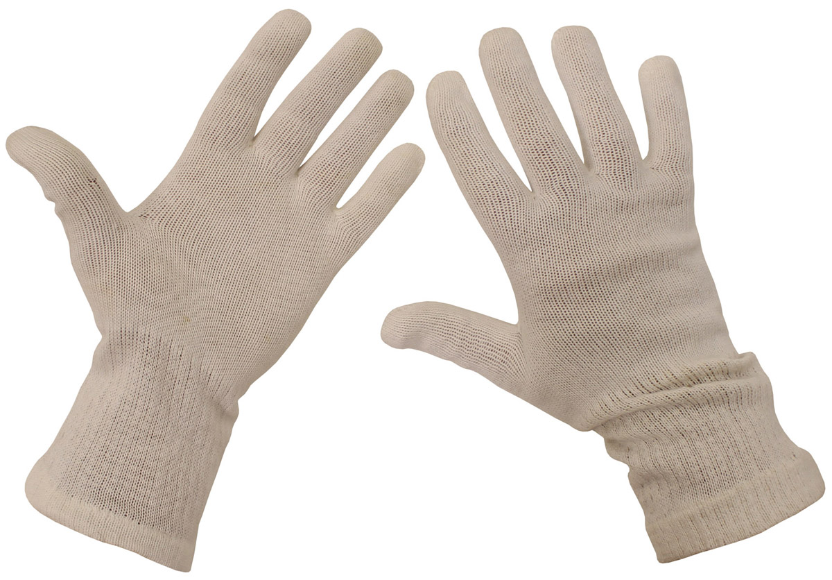 Artikelbild 1 des Artikels “CZ/SK Fingerhandschuhe, weiß, Strick, gebr. “