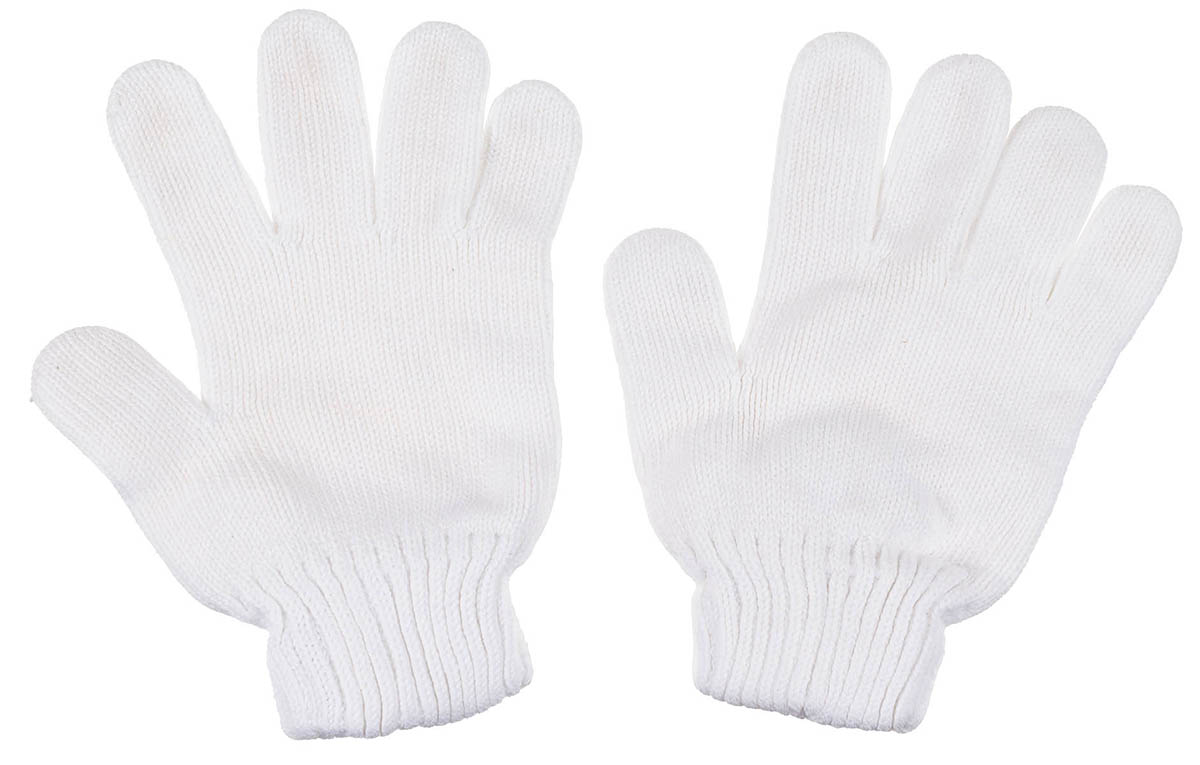 Artikelbild 1 des Artikels “Brit. Fingerhandschuhe, weiß, Strick, gebr. “