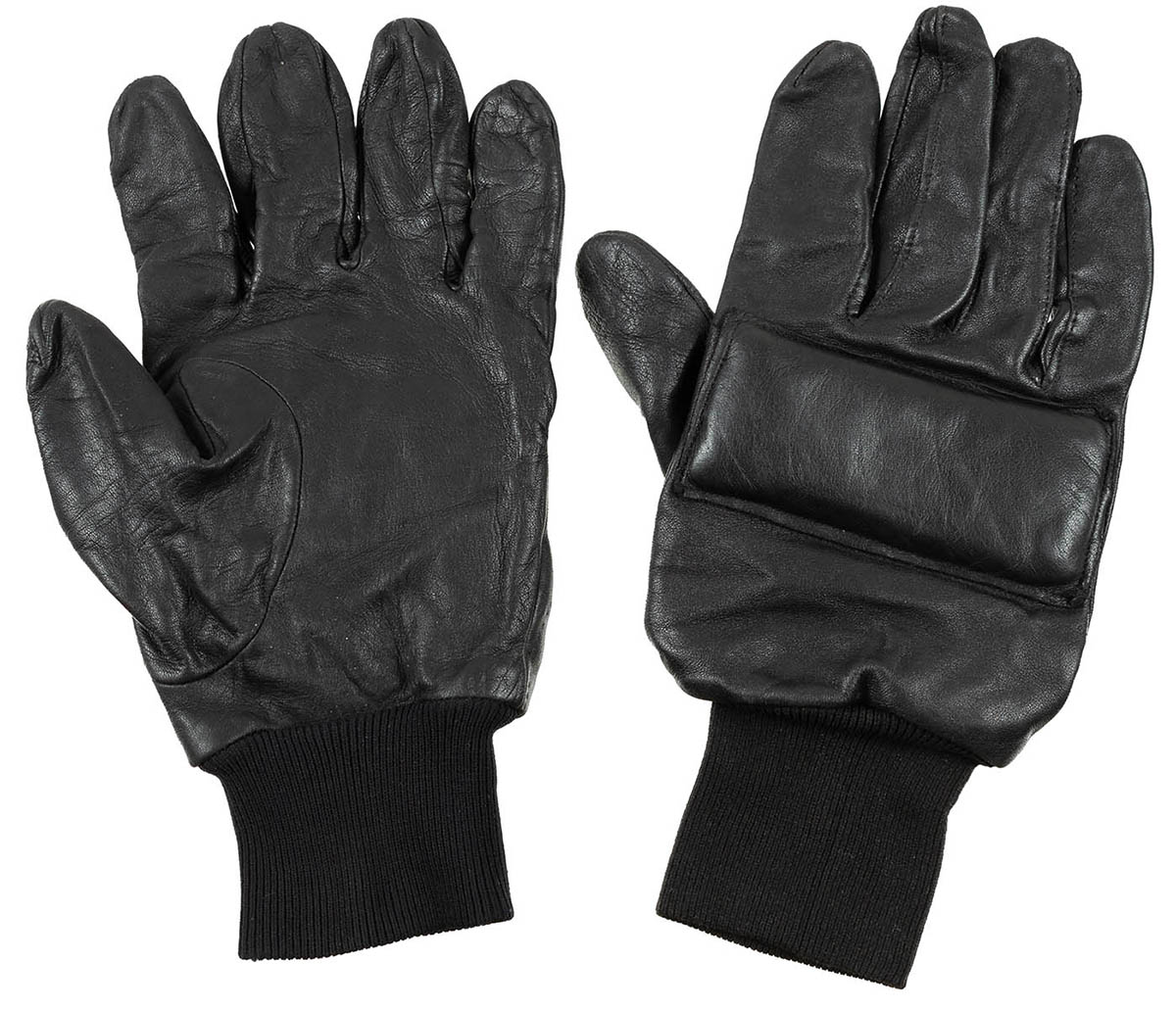 Artikelbild 1 des Artikels “Brit. Lederhandschuhe, Knöchelschutz, schwarz, gebr., “