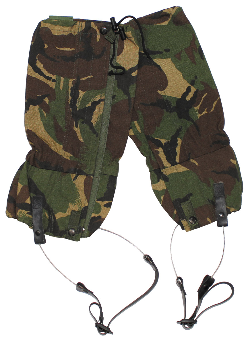 Product image 1 of the product “GB gaiters, dpm camo, steel rope, used ”