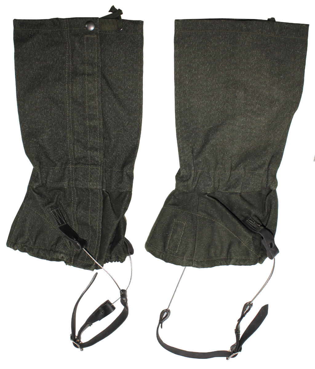 Product image 1 of the product “GB gaiters, OD green, steel rope, used ”