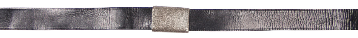 Artikelbild 1 des Artikels “BW Hosengürtel, Leder, schwarz mit Kastenschloß, gebr. “