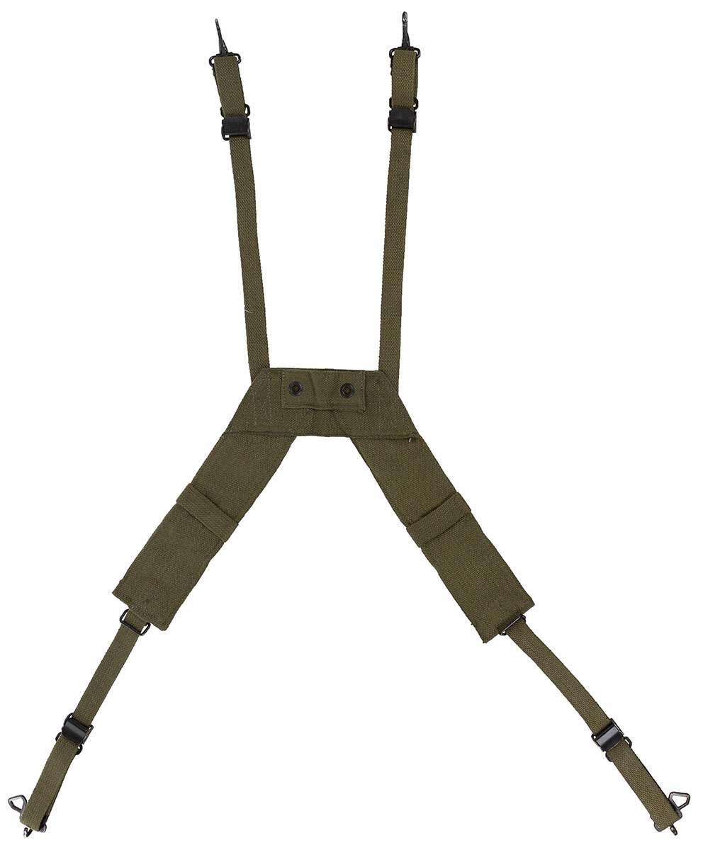Artikelbild 1 des Artikels “Belg. Koppeltragegestell, M56, Canvas, oliv, gebr. “