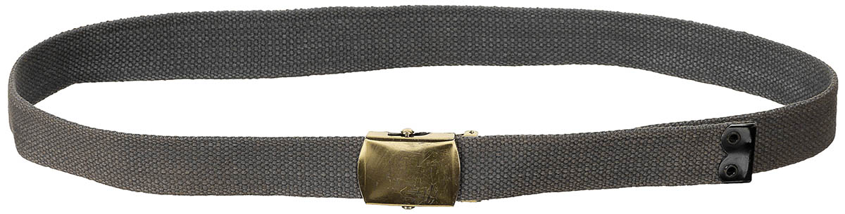Artikelbild 1 des Artikels “Brit. Gürtel, 30 mm, grau, Metallschloß gold, gebr. “