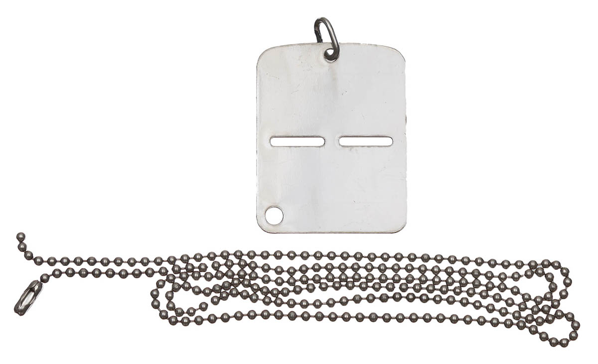 Artikelbild 1 des Artikels “Ital. Erkennungsmarke, mit Kette, neuw. “