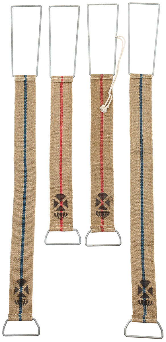 Artikelbild 1 des Artikels “Schwed. Gurtbänder, Jute, mit Metallbügel, neuw. “