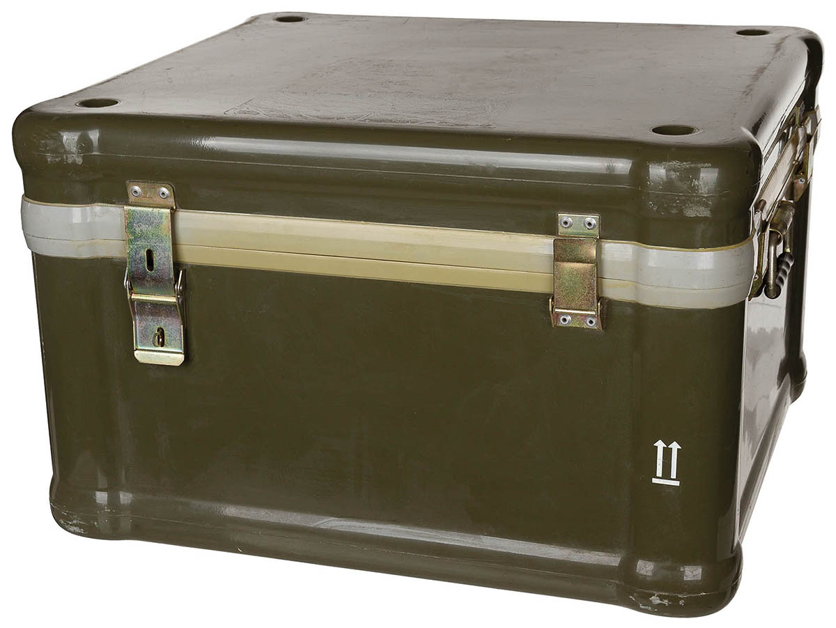 Artikelbild 1 des Artikels “Pol. Transportkiste, Glasfaser, oliv, gebr. “