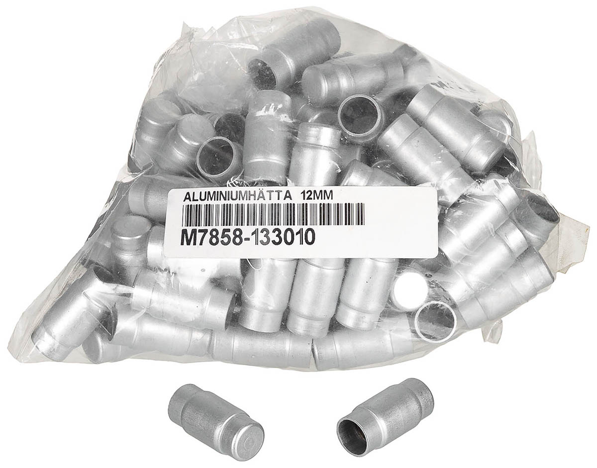 Artikelbild 1 des Artikels “Schwed. Aluminiumkappe, 12 mm, 100er Pack, neuw. “