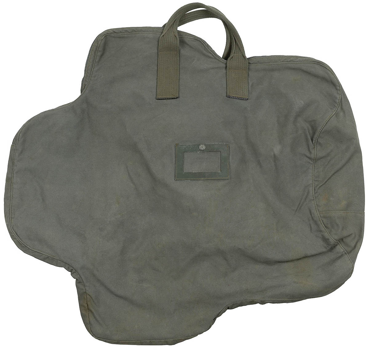 Artikelbild 1 des Artikels “Franz. Transporttasche, oliv, f. Schutzweste, Canvas, gebr. “