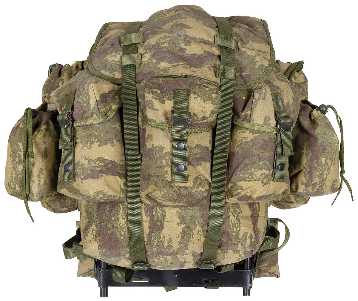 Artikelbild 1 des Artikels “Türk. Rucksack, M2008, gebr., TOP ZUSTAND, Metallgestell “
