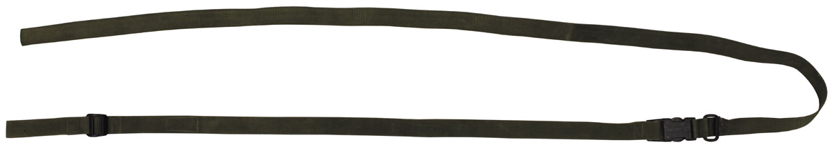 Artikelbild 1 des Artikels “Brit. Gewehrgurt, 2-teilig, oliv, 230 x 2,5 cm, gebr. “