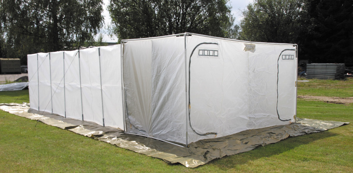 Artikelbild 1 des Artikels “Brit. Zelt, weiß,25 Mann UCPS, neuw.Versand nur p. Spedition! “