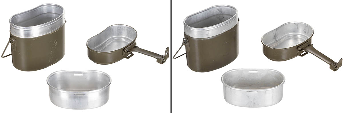 Artikelbild 1 des Artikels “Österr. Essgeschirr, oliv, Alu, 3-teilig, gebr. “