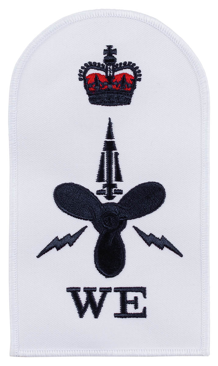 Artikelbild 1 des Artikels “Brit. Stickabzeichen, weiß, 