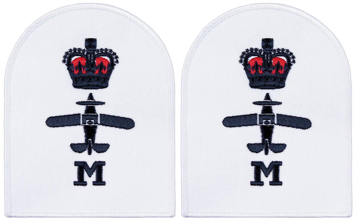 Artikelbild 1 des Artikels “Brit. Stickabzeichen, weiß, 