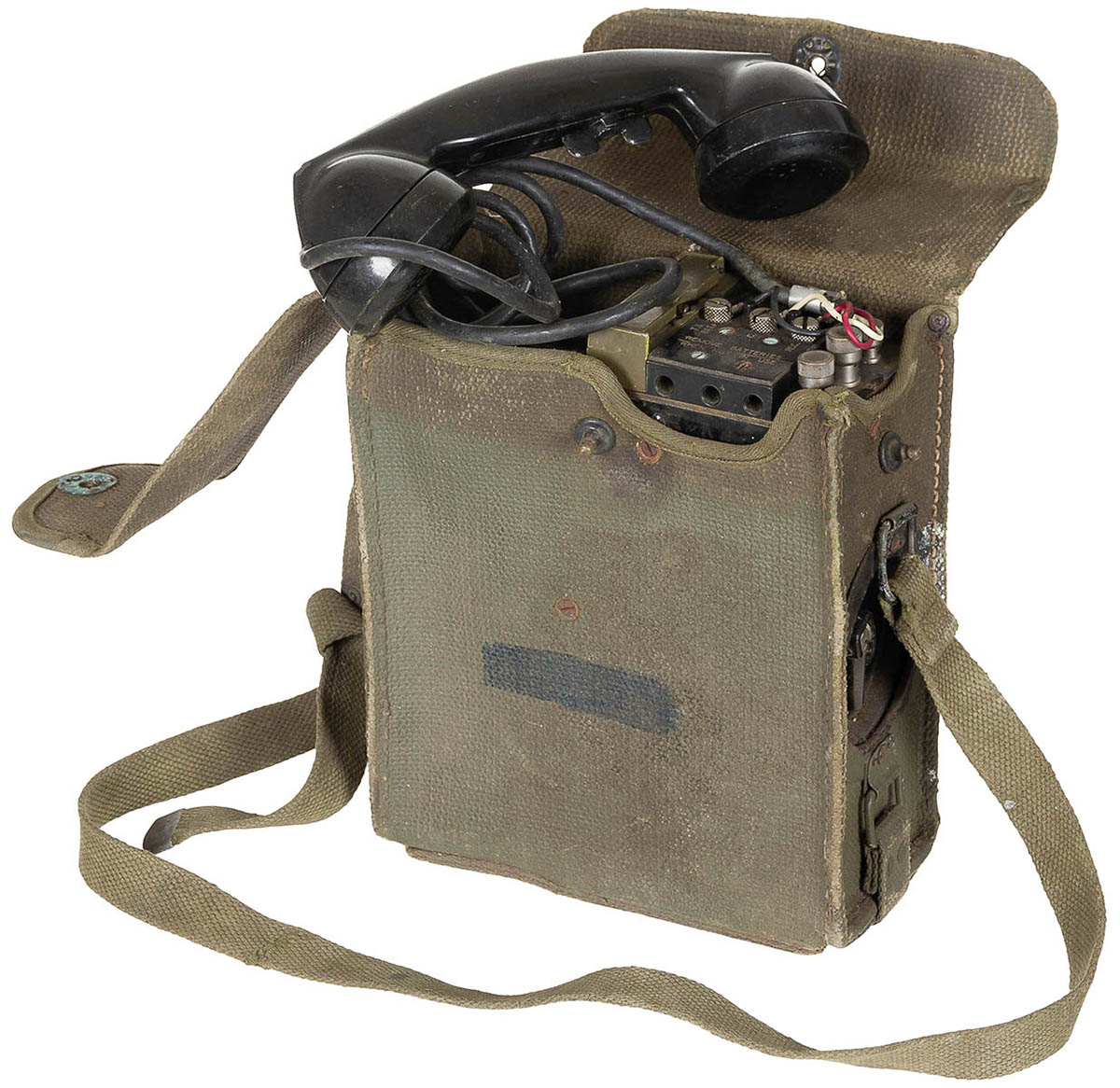 Artikelbild 1 des Artikels “US Feldtelefon, EE-8, mit Canvastasche, gebr., “