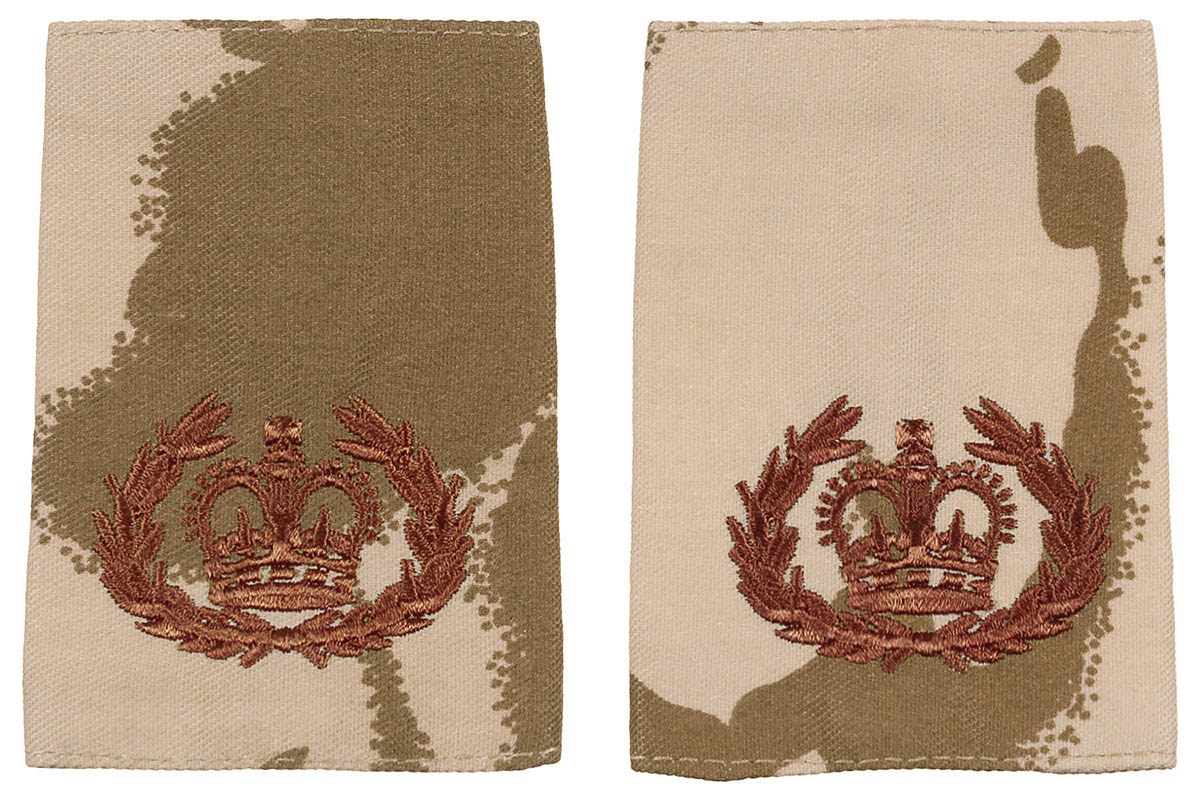 Artikelbild 1 des Artikels “Brit. Schulterklappen, desert, 10 Paar, RQMS QMSI, neuw. “